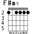 F#m7 - вариант 3