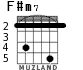 F#m7 для гитары