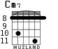 Cm7 для гитары - вариант 4