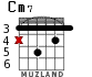 Cm7 для гитары - вариант 1