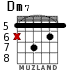 Dm7 для гитары - вариант 3
