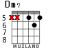 Dm7 для гитары - вариант 5