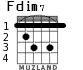 Fdim7 для гитары - вариант 3