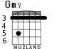 Gm7 для гитары - вариант 2