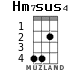 Hm7	sus4 для укулеле