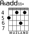 A6add11+ для гитары - вариант 2