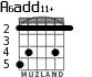 A6add11+ для гитары - вариант 3