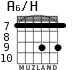 A6/H для гитары - вариант 3