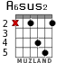 A6sus2 для гитары - вариант 2