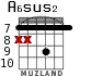 A6sus2 для гитары - вариант 6
