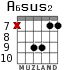 A6sus2 для гитары - вариант 7