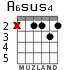 A6sus4 для гитары - вариант 2