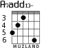 A7add13- для гитары - вариант 3