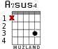 A7sus4 для гитары - вариант 2