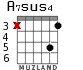 A7sus4 для гитары - вариант 4