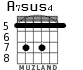 A7sus4 для гитары - вариант 6