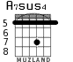 A7sus4 для гитары - вариант 7