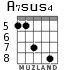 A7sus4 для гитары - вариант 8