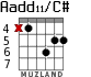Aadd11/C# для гитары - вариант 5
