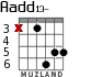 Aadd13- для гитары - вариант 3