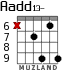 Aadd13- для гитары - вариант 6