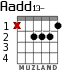 Aadd13- для гитары - вариант 1