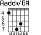 Aadd9/G# для гитары - вариант 5