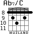 Ab7/C для гитары - вариант 3