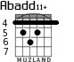 Abadd11+ для гитары - вариант 4