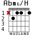 Abm6/H для гитары - вариант 1