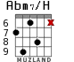 Abm7/H для гитары - вариант 4