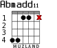 Abmadd11 для гитары - вариант 3