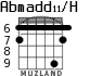 Abmadd11/H для гитары - вариант 3