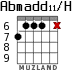 Abmadd11/H для гитары - вариант 4