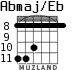Abmaj/Eb для гитары - вариант 4