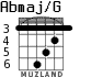 Abmaj/G для гитары - вариант 2