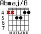 Abmaj/G для гитары - вариант 4