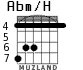 Abm/H для гитары - вариант 4