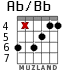 Ab/Bb для гитары - вариант 3