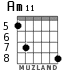 Am11 для гитары - вариант 2