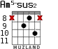 Am5-sus2 для гитары - вариант 10