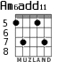 Am6add11 для гитары - вариант 5
