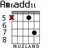 Am6add11 для гитары - вариант 6
