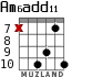 Am6add11 для гитары - вариант 8