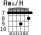 Am6/H для гитары - вариант 1