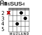 Am6sus4 для гитары - вариант 3