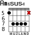 Am6sus4 для гитары - вариант 7