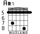 Am7 для гитары - вариант 5
