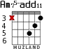 Am75-add11 для гитары - вариант 1