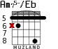 Am75-/Eb для гитары - вариант 2